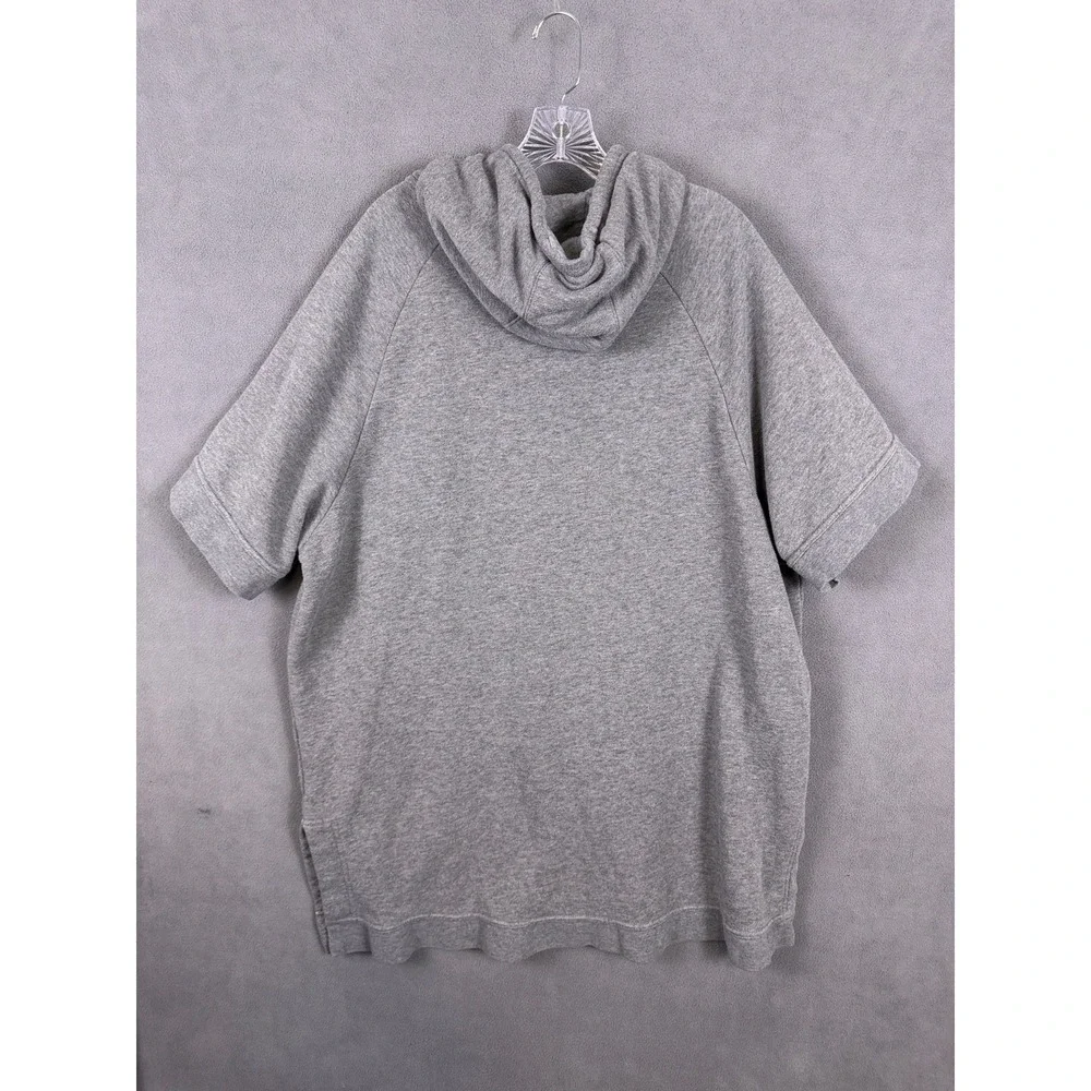 Nike Womens XL Sportswear Modern Poncho 1/2 Zip Hoodie Box Logo 803610-091 Read!